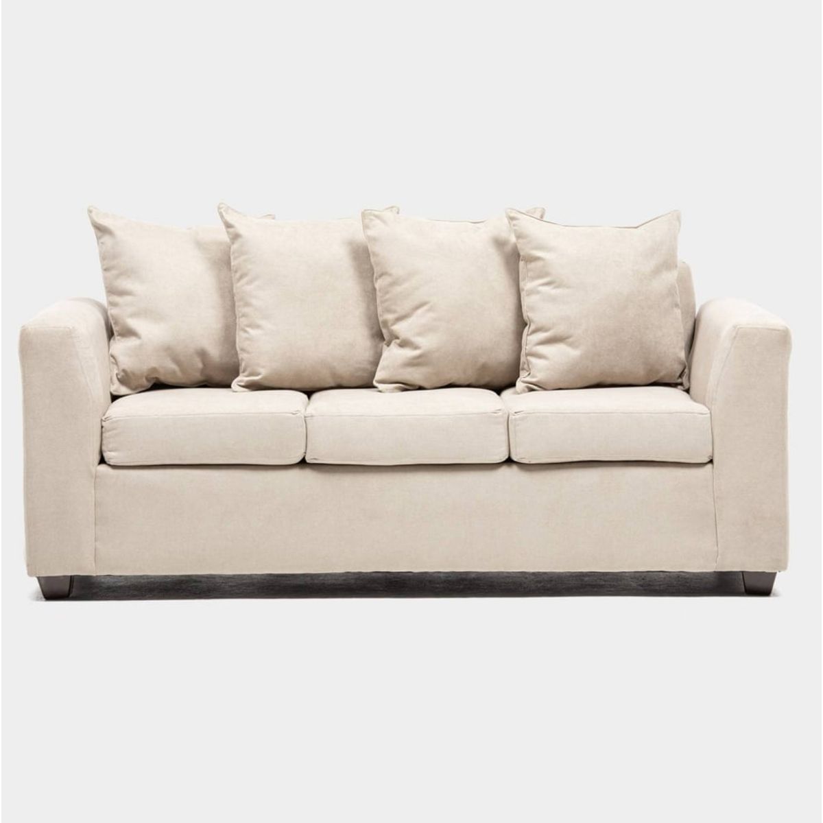 CABSUR - Sofá Viena 3 Cuerpos Beige 180 x 80 x 88