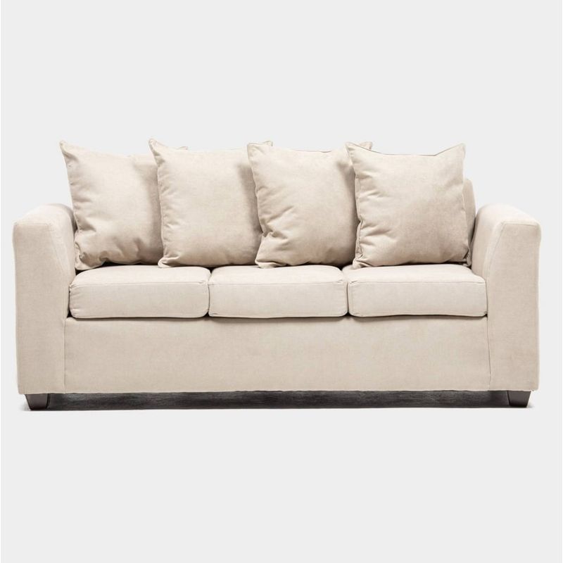 CABSUR - Sofá Viena 3 Cuerpos Beige 180 x 80 x 88