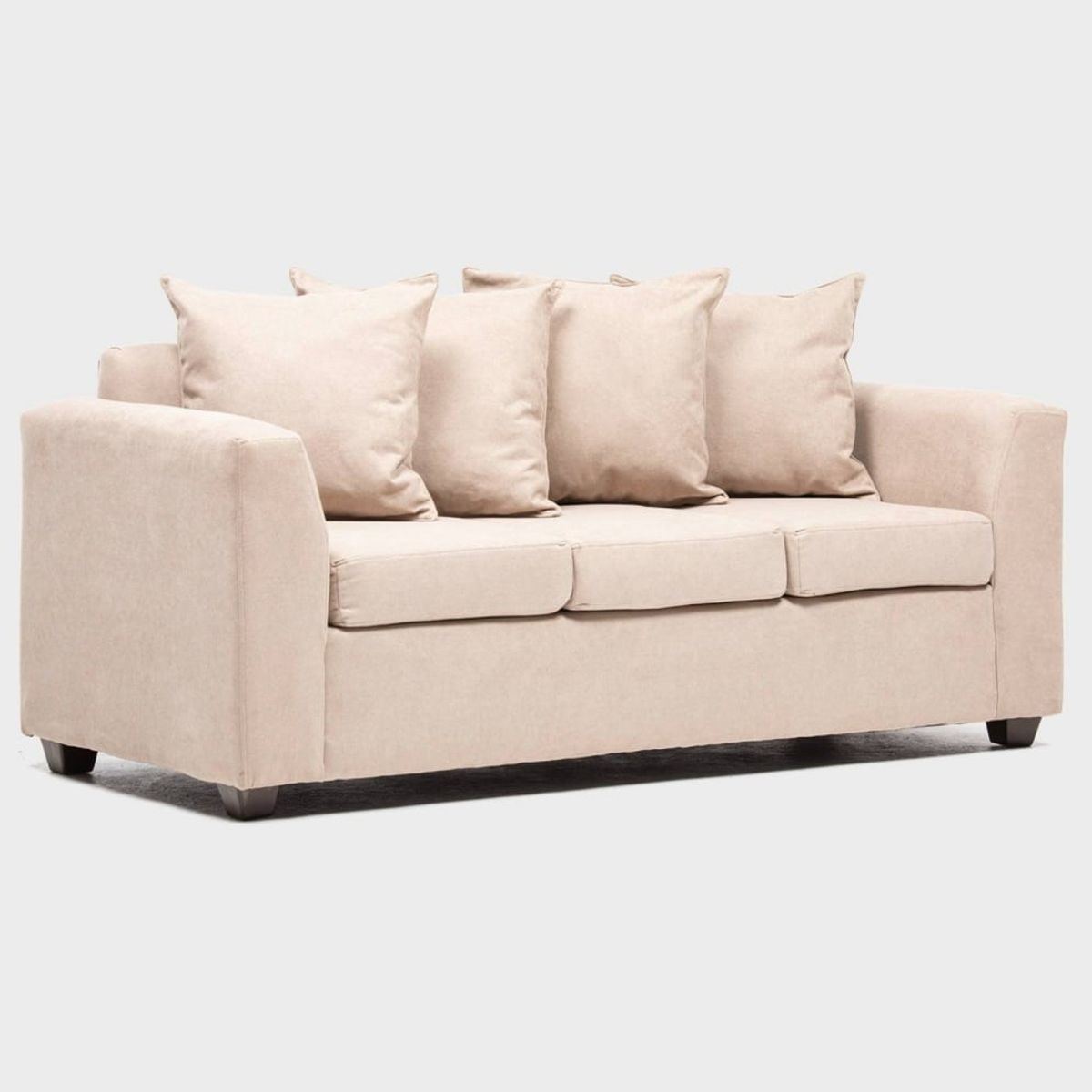 CABSUR - Sofá Viena 3 Cuerpos Beige 180 x 80 x 88