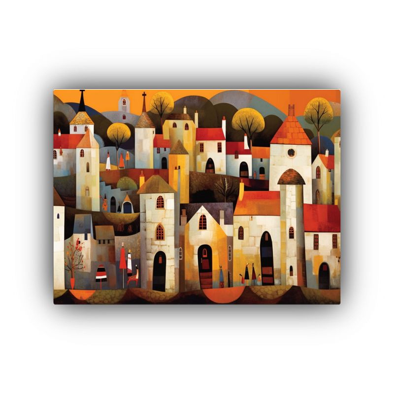 GENERICO - Pinturas Decorativas Al Estilo George Birrell Para Salón An 120x80cm