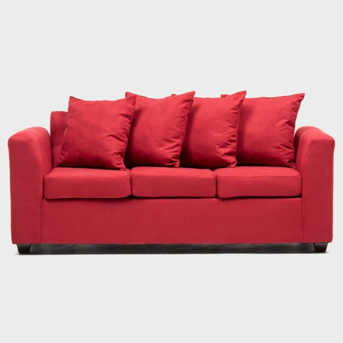 CABSUR - Sofá Viena 3 Cuerpos Rojo 180 x 80 x 88