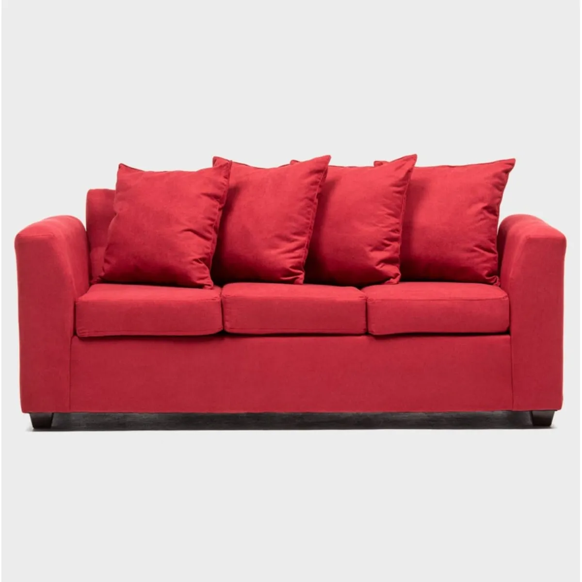 CABSUR - Sofá Viena 3 Cuerpos Rojo 180 x 80 x 88