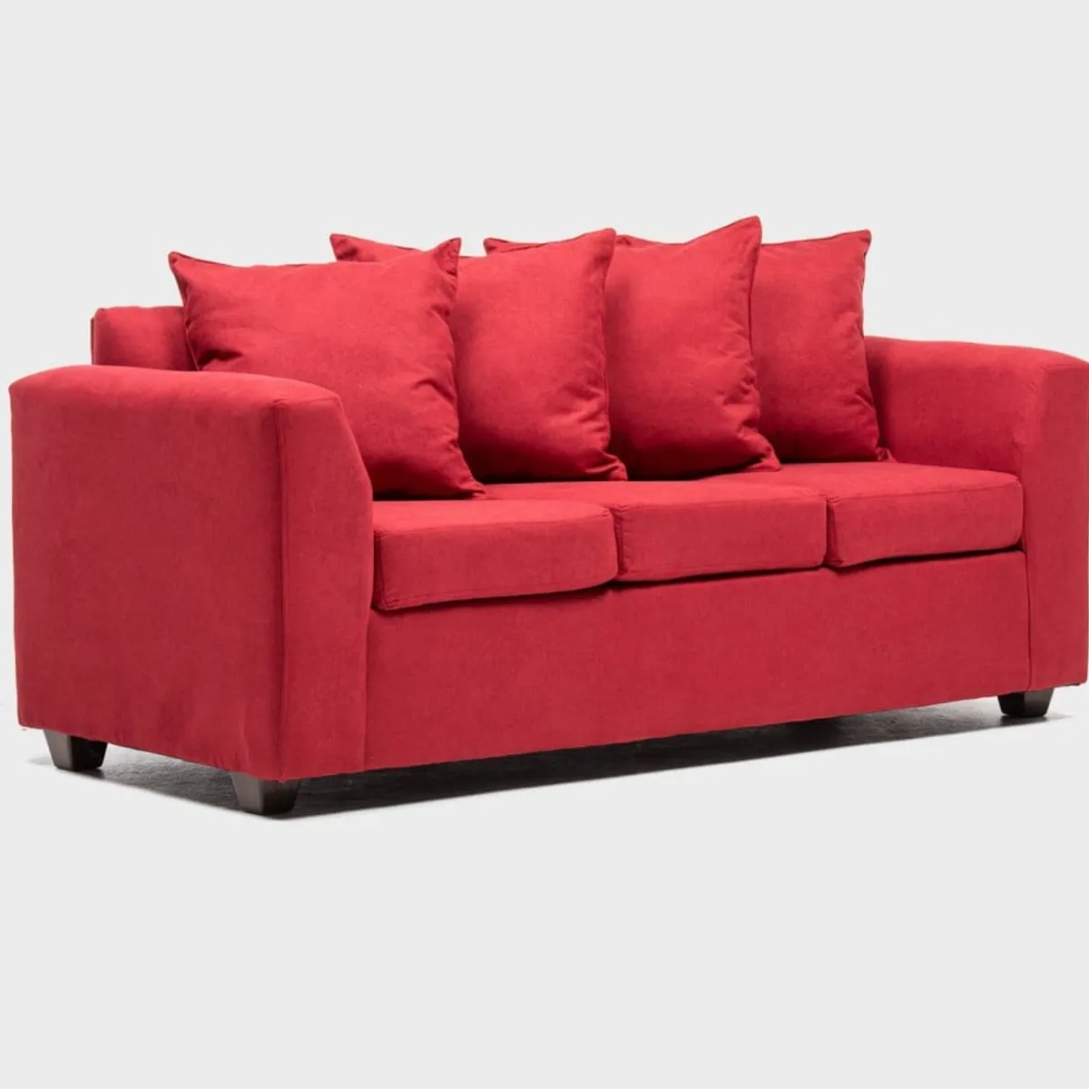 CABSUR - Sofá Viena 3 Cuerpos Rojo 180 x 80 x 88