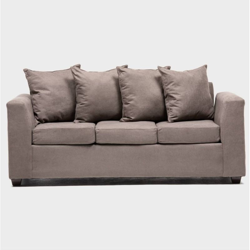 CABSUR - Sofá Viena 3 Cuerpos Gris 180 x 80 x 88