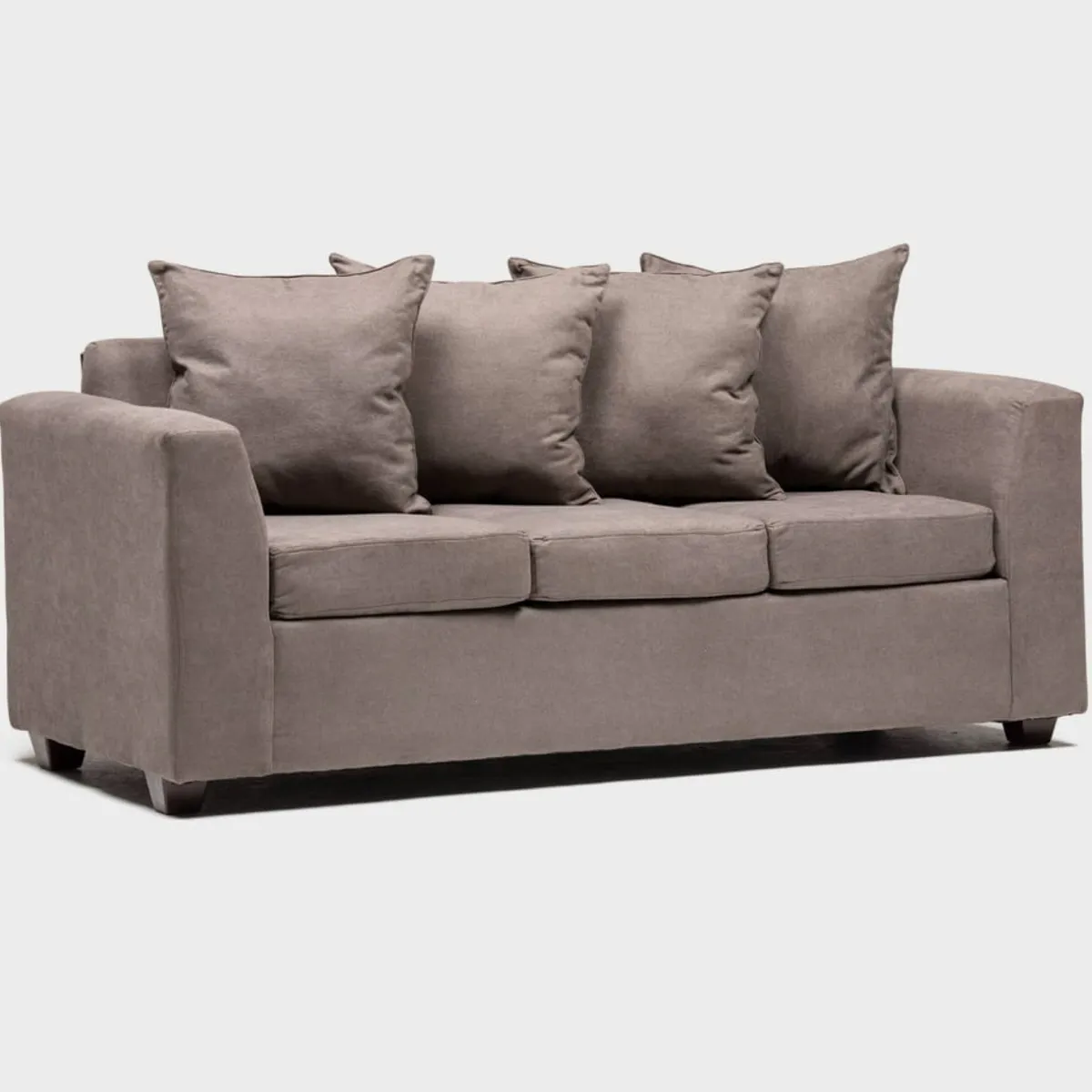 CABSUR - Sofá Viena 3 Cuerpos Gris 180 x 80 x 88