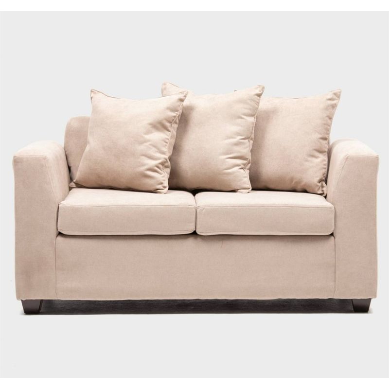 CABSUR - Sofá Viena 2 Cuerpos Beige 130 x 80 x 88