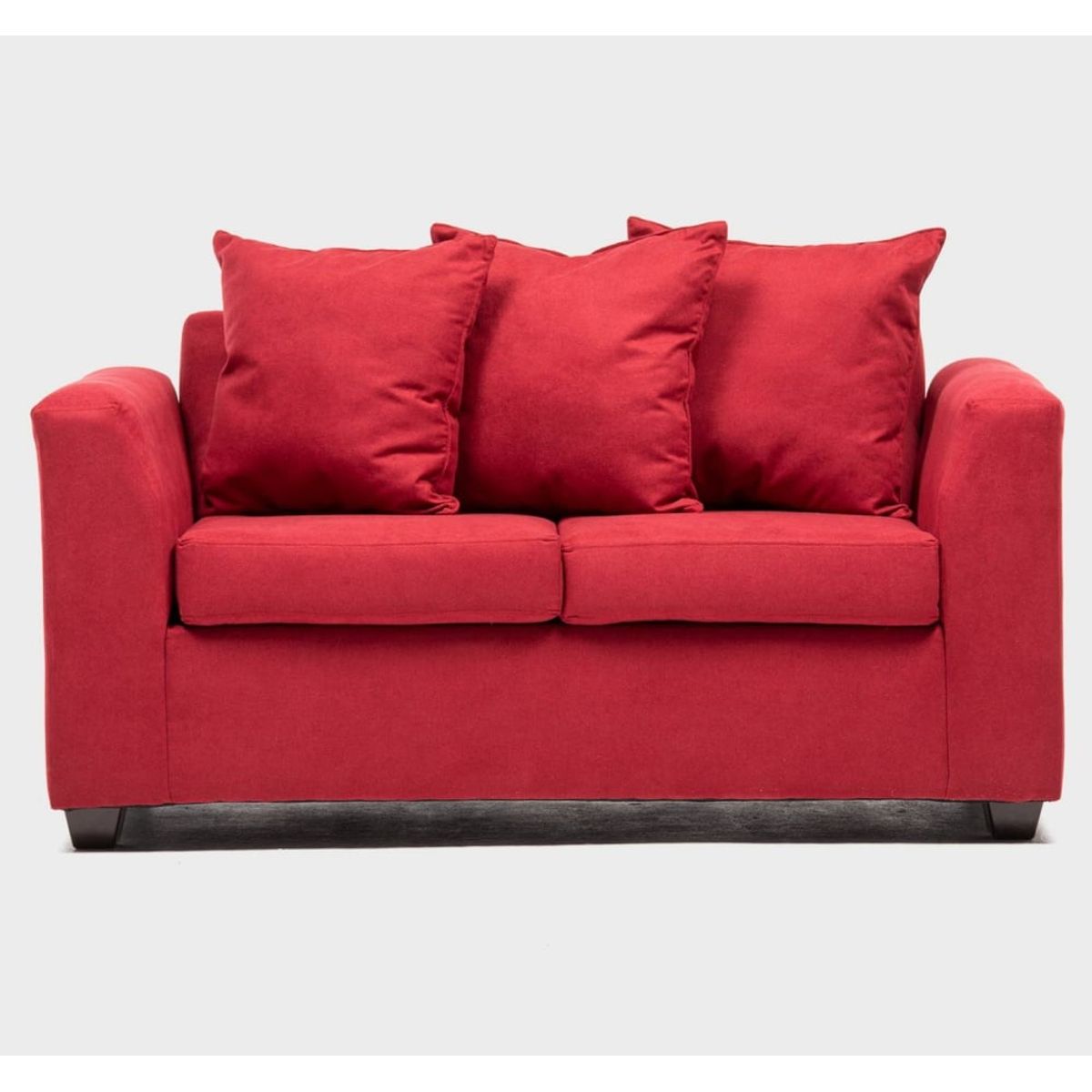 CABSUR - Sofá Viena 2 Cuerpos Rojo 130 x 80 x 88