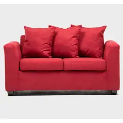 CABSUR - Sofá Viena 2 Cuerpos Rojo 130 x 80 x 88