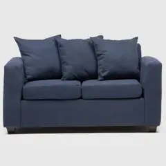 CABSUR - Sofá Viena 2 Cuerpos Azul 130 x 80 x 88