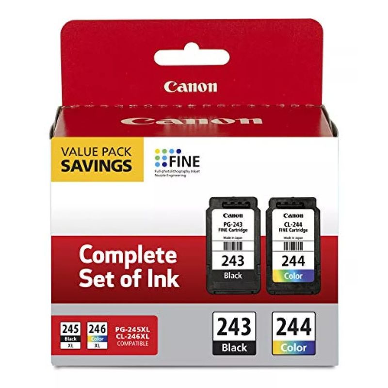 CANON - Pack Tintas Canon  Color 244 + Negro 243 Imp.Canon TR4522