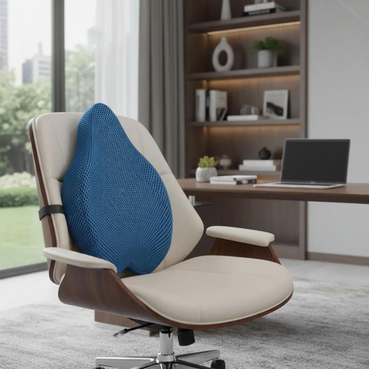 THERAMART - Cojín de respaldo anatómico Theraactive-Theramart - Azul