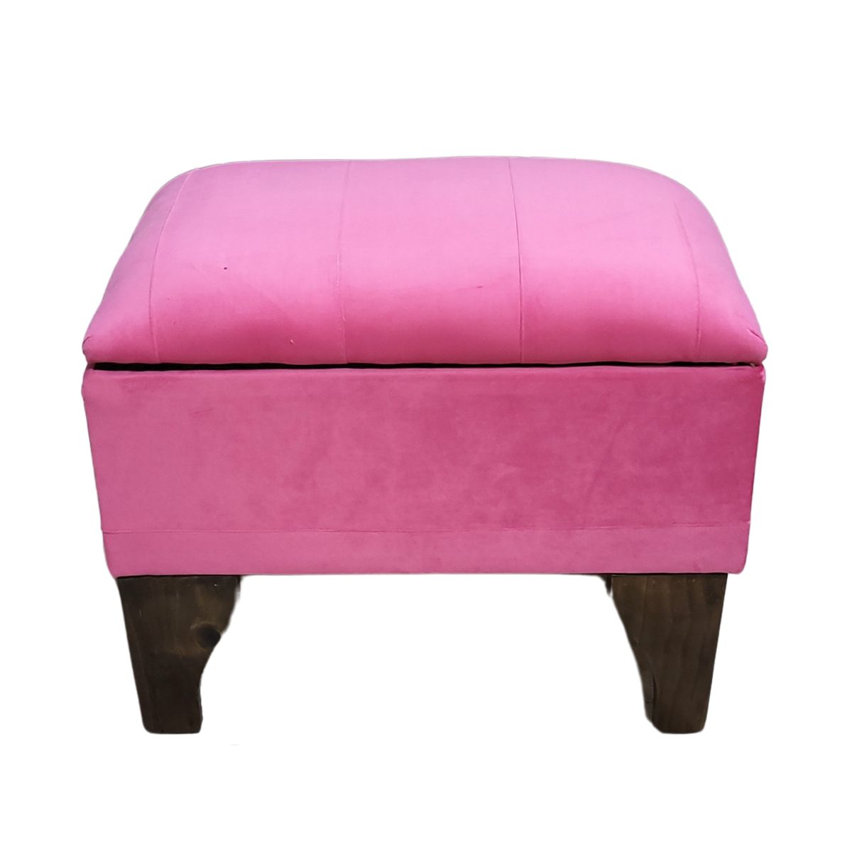 GENERICO - Baúl Tubular Rosado Felpa Muebles Rimar 60x40x45x20