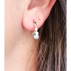 ELBAULDEJUMA - Argolla Huggies Lentejuelas Plata fina 925