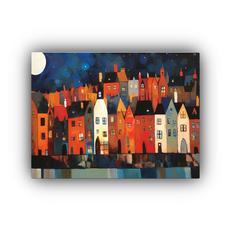 GENERICO - Cuadro Moderno Para Comedor De George Birrell Paisaje Urban 120x80cm