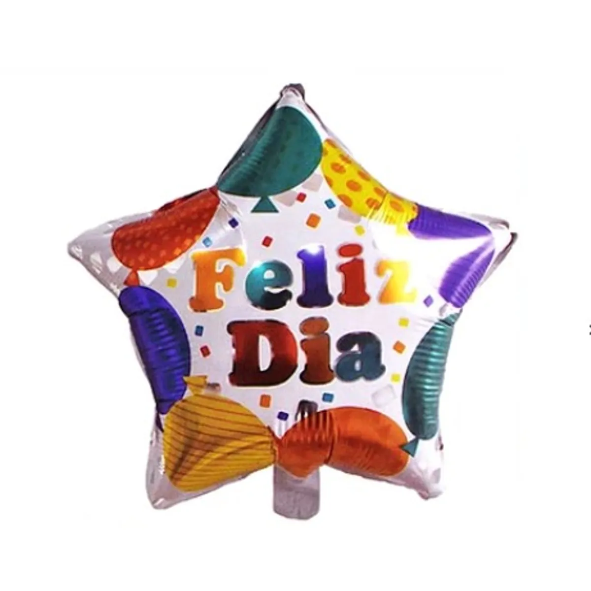 GENERICO - Globo Metálico Estrella Feliz Día 45Cm