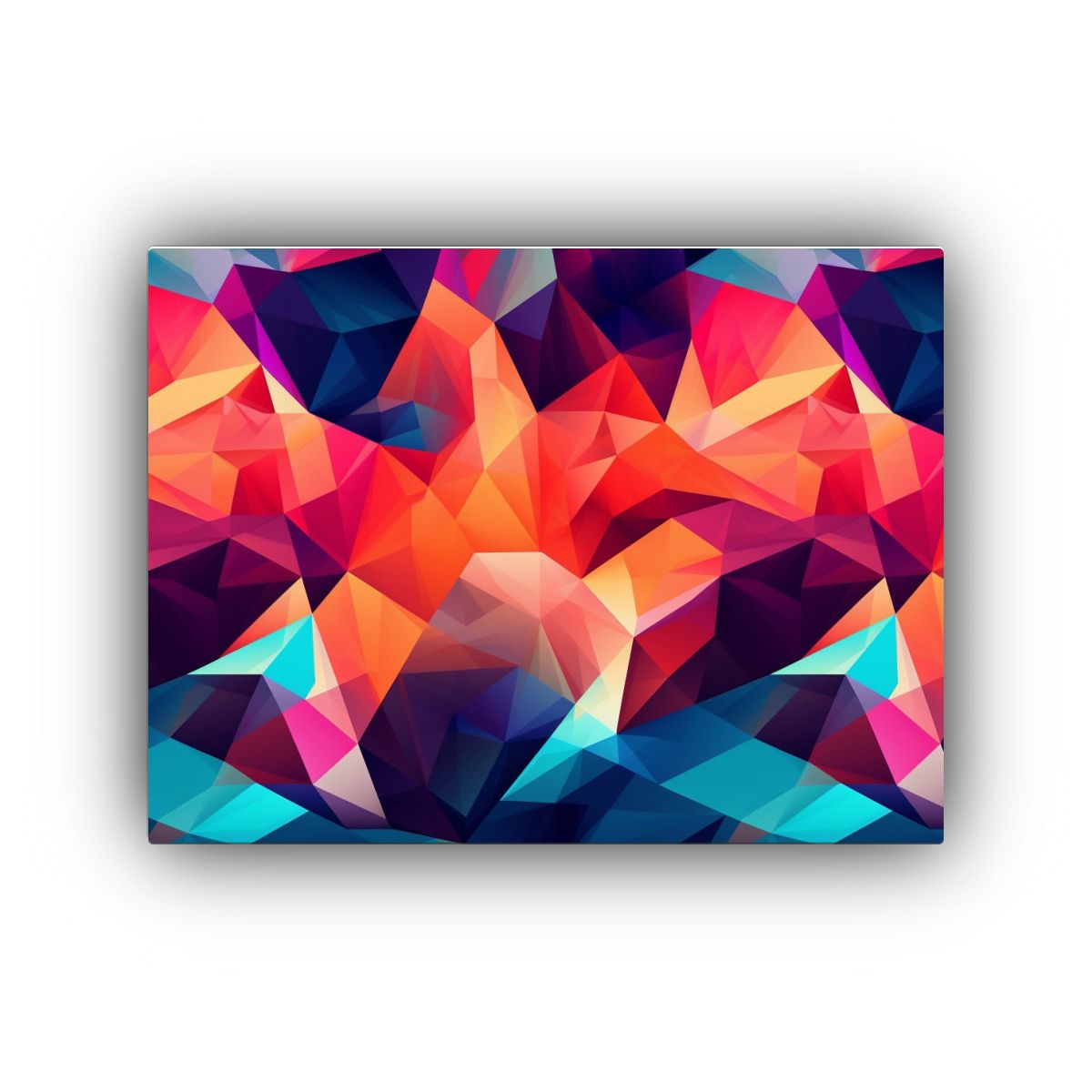 GENERICO - Cuadros Decorativos Abstractos Geométricos Coloridos 120x80cm