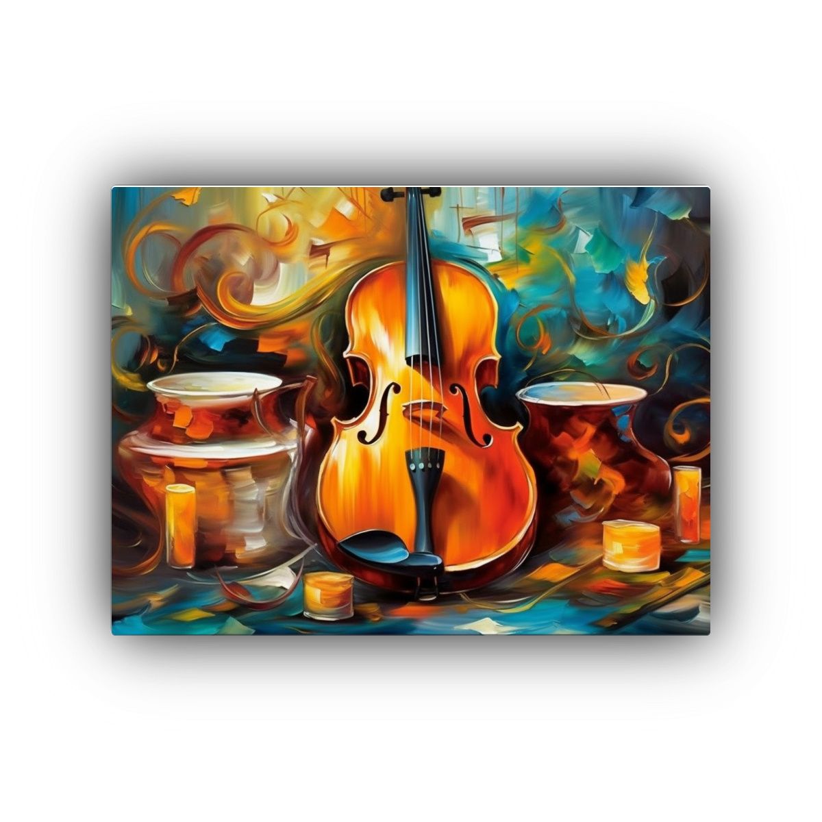 GENERICO - Pinturas Decorativas De Alta Calidad Inspiradas En La Músic 120x80cm