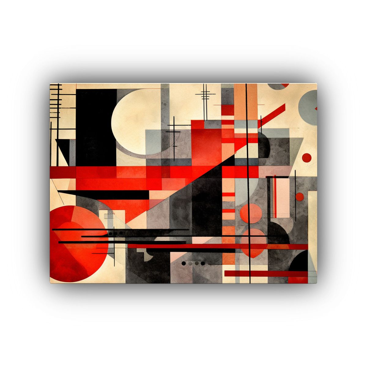 GENERICO - Venta Arte Constructivismo En Tela Bastidor Impresionante A 120x80cm