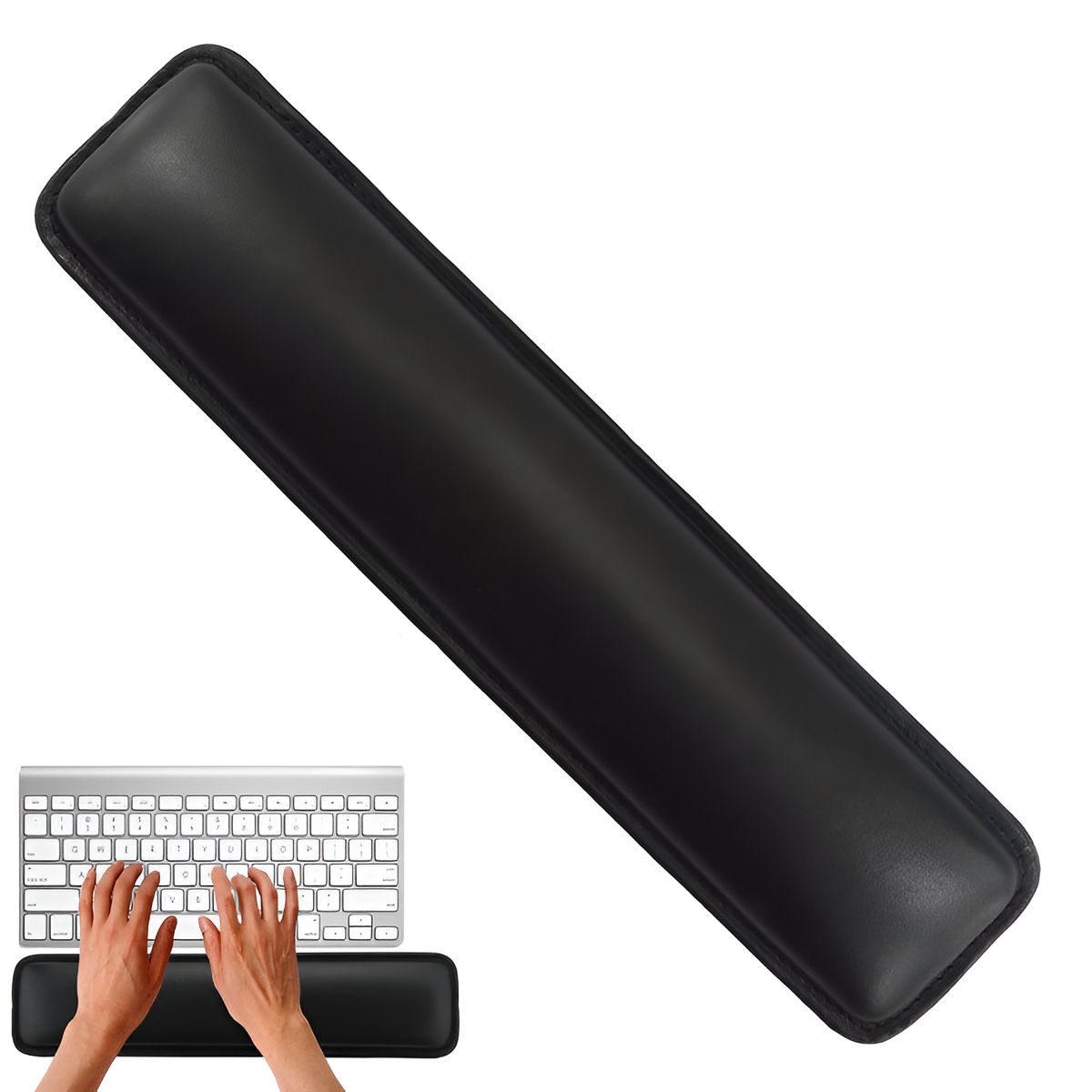 TECMASTER - Apoya Muñecas Ergonómico de GEL para Teclados Memory Foam HD