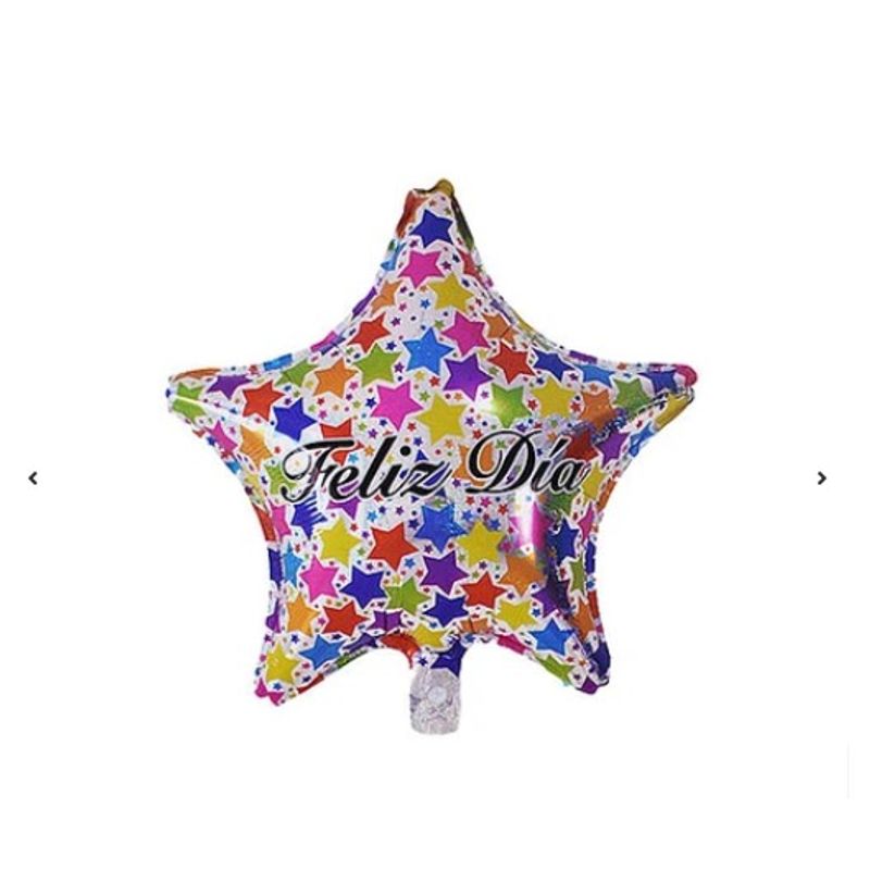 GENERICO - Globo Metálico Estrella Feliz Día 45Cm
