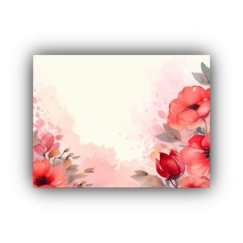 GENERICO - Cuadro Floral Enigmática Con Espacio Para Texto 120x80cm