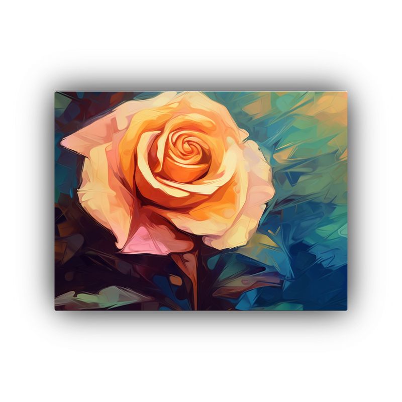 GENERICO - Cuadro Decorativo Lienzo Movimiento Estilo Van Gogh Rosa 120x80cm