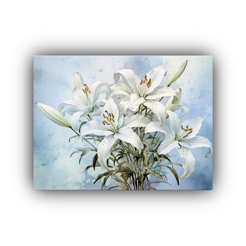 GENERICO - Cuadro Inspirador Vida Pintura Acuarela Elegante De Flores C 120x80cm