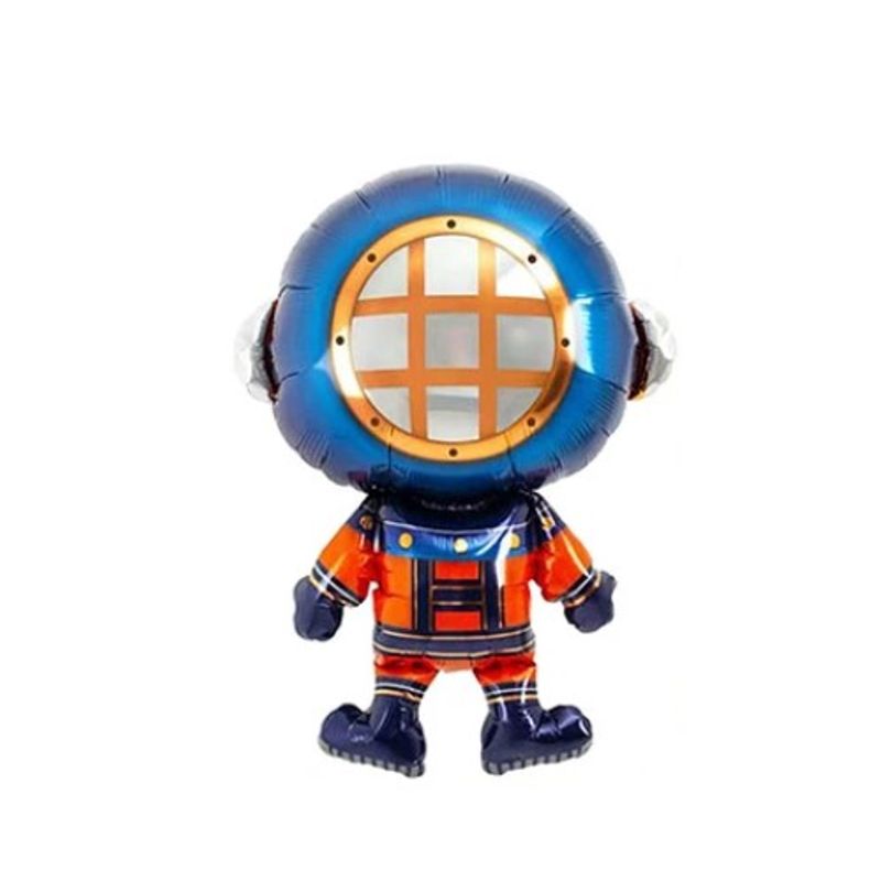 GENERICO - Globo Metálico Buzo 60x80Cm