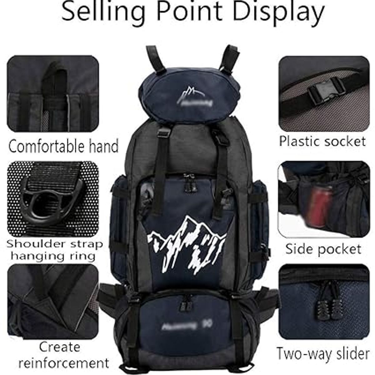 IRM - Mochila Impermeable 90 Litros Outdoor Camping Trekking Viaje