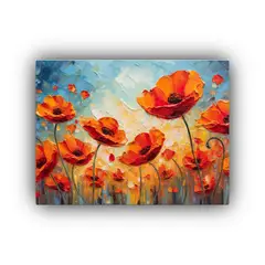 GENERICO - Cuadro Fotografía Poder Danza Amapolas Crea Una Composició 120x80cm