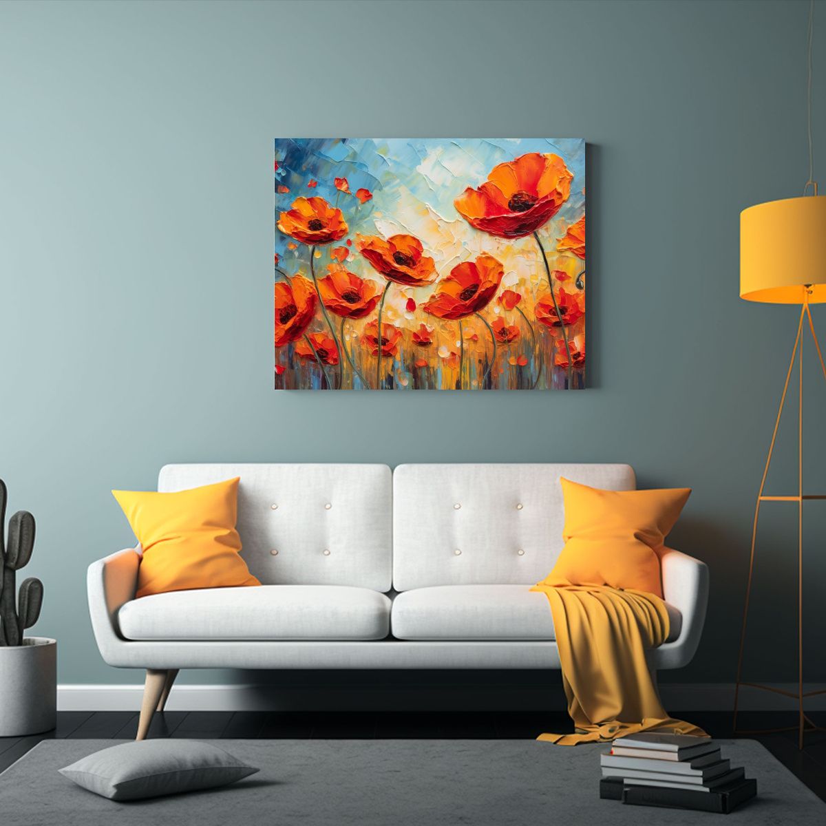 GENERICO - Cuadro Fotografía Poder Danza Amapolas Crea Una Composició 120x80cm