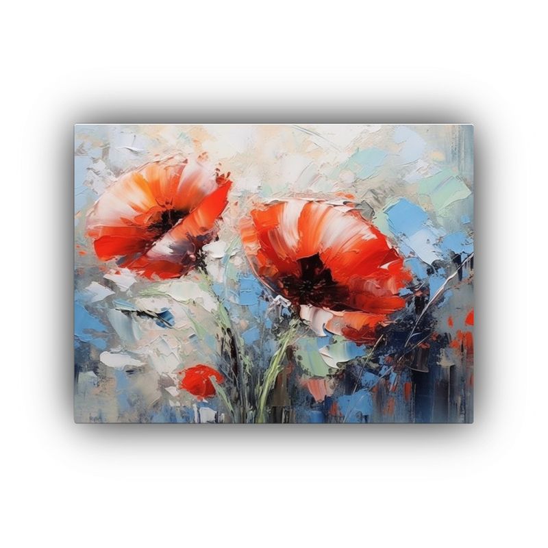 GENERICO - Pintura Al óleo De Flores Estilo Taras Lobod Dibujo Juvenil 120x80cm