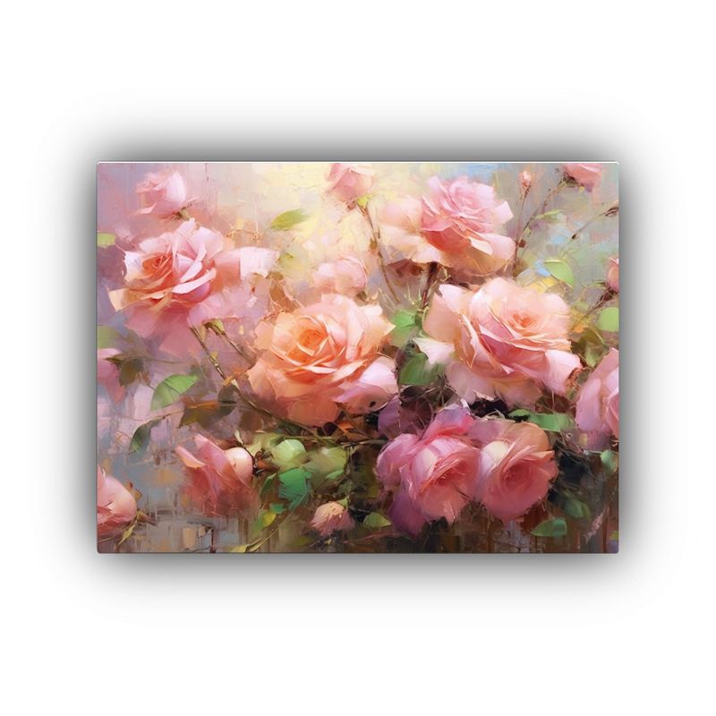 GENERICO - Cuadro De Flores Reflejadas En Un Fondo Brillante En La Deco 120x80cm