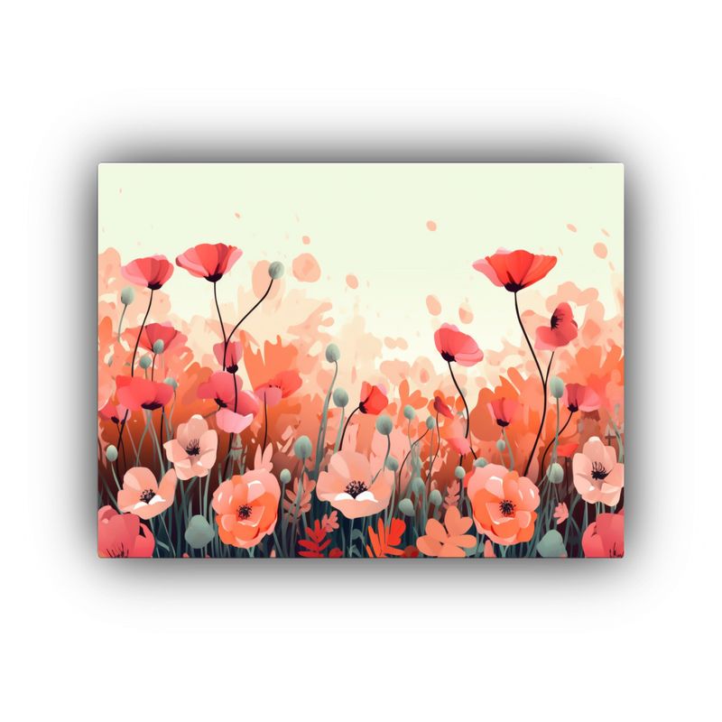GENERICO - Cuadro De Abstracción Regalo Con Flores Hermosas Y Lindas E 120x80cm