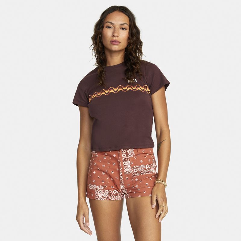 RVCA - Short Mujer Belle J Ndst Naranjo RVCA