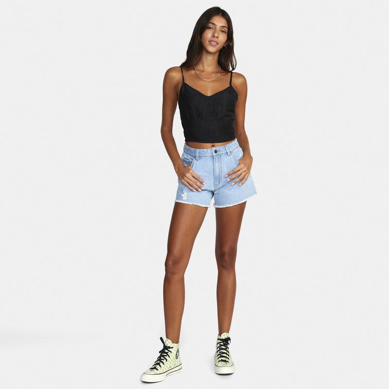 RVCA - Short Mujer Amor J Dnst Azul RVCA