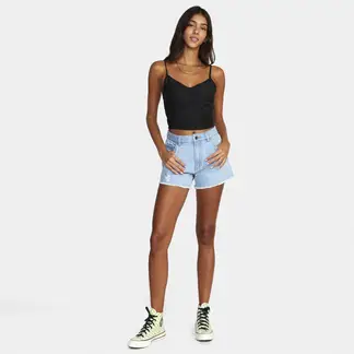 RVCA - Short Mujer Amor J Dnst Azul