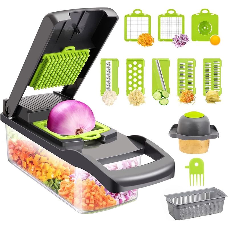 GENERICO - Mandolina Cortador Verduras  Picadora 14pcs
