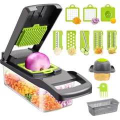 GENERICO - Mandolina Cortador Verduras Picadora 14pcs