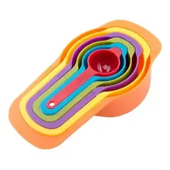 GENERICO - 6 Cucharas Medidoras Cocina Repostería Medida Tazas