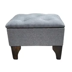 GENERICO - Baúl Botone Gris Lino Muebles Rimar 60x40x45x20
