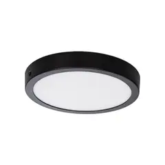 GENERICO - Panel Led Sobrepuesto Redondo 18w 6000k 220mm Negro