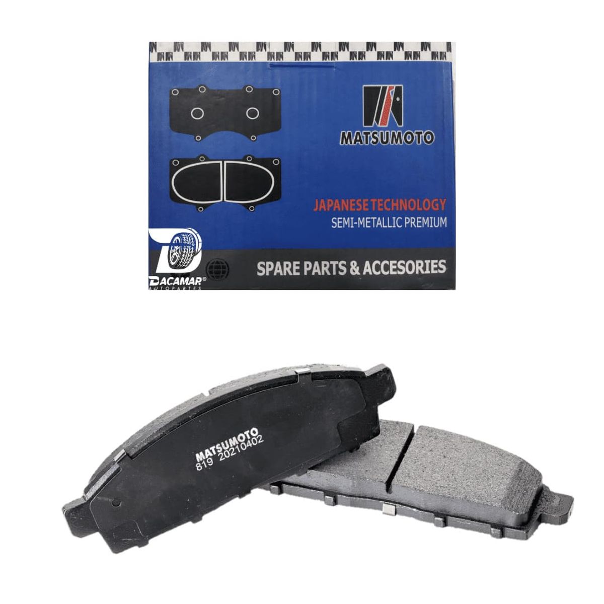Pastillas de freno delanteras Mitsubishi L200 2006 - 2020, marca MATSUMOTO - Foto Principal