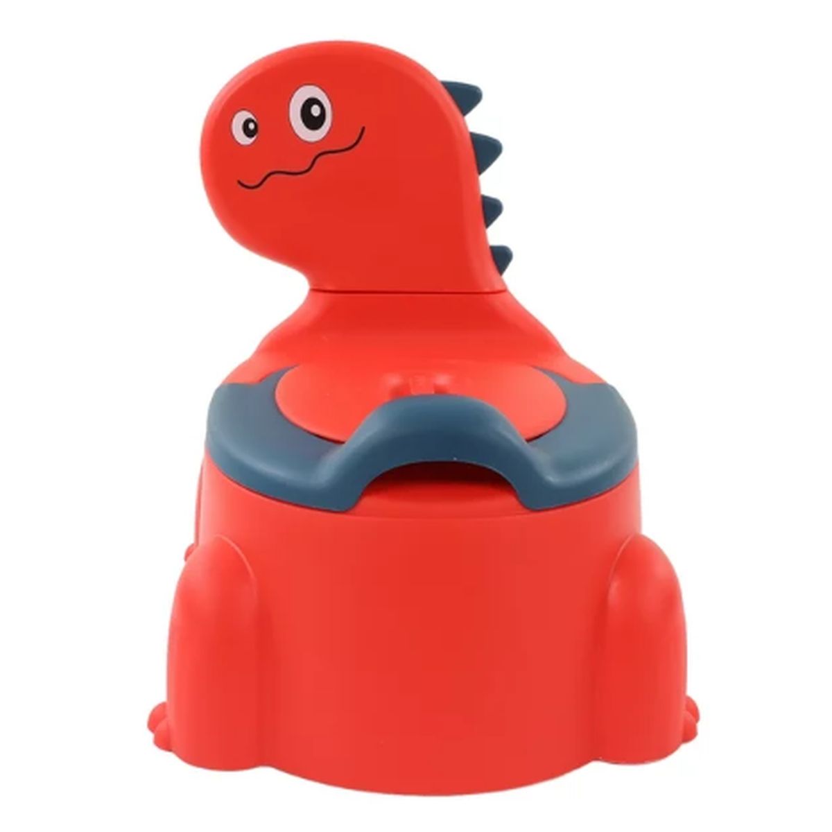 GENERICO - Bacinica Infantil Diseño Dinosaurio - Primer Baño - Rojo