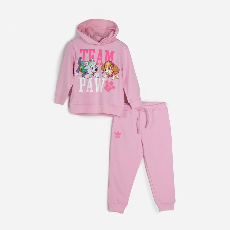 PAW PATROL - Buzo Niña  Team Skye y Everest Rosado Paw Patrol