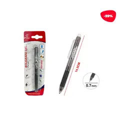 GENERICO - Boligrafos Tinta Gel Negro Borrable 1Pcs 07Mm X1