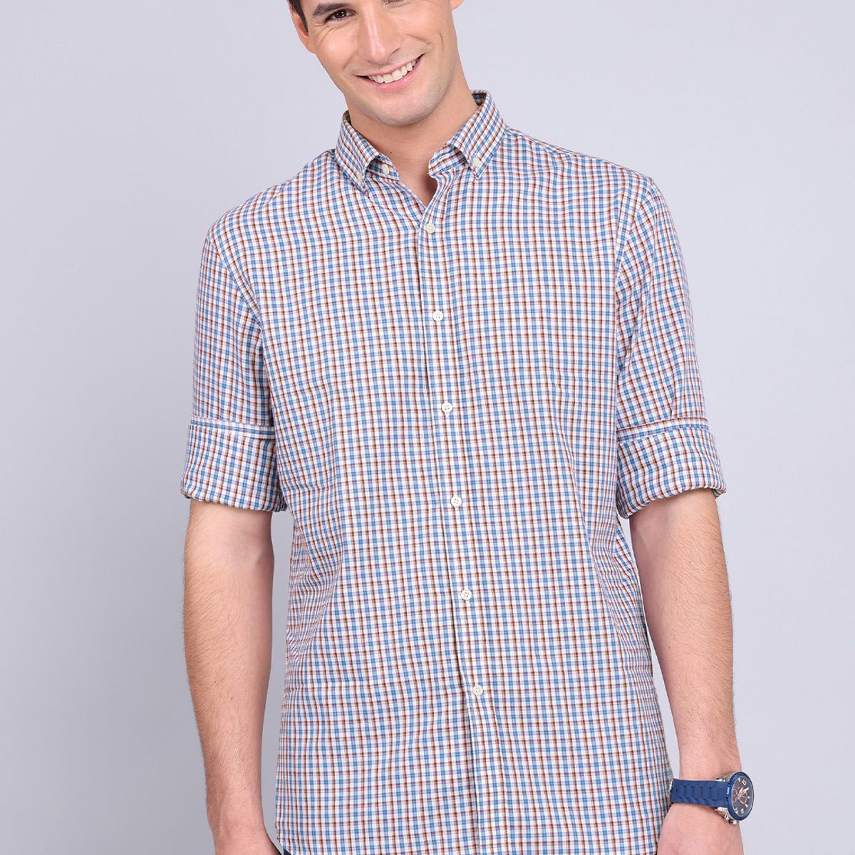 GUY LAROCHE - Camisa Cuadros Manga Larga Guy Laroche GUY LAROCHE
