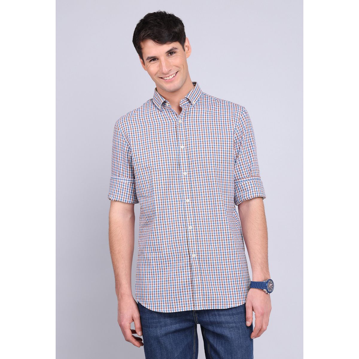 GUY LAROCHE - Camisa Cuadros Manga Larga Guy Laroche GUY LAROCHE