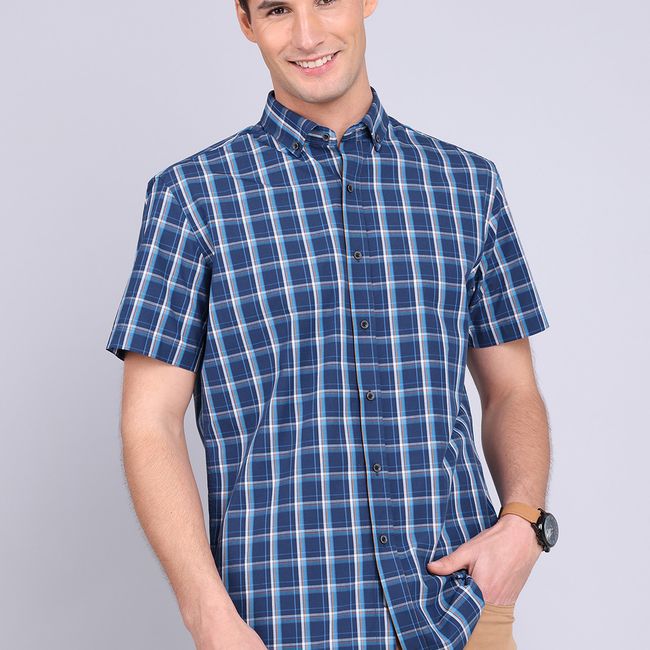 GUY LAROCHE - Camisa Cuadros Manga Corta Guy Laroche GUY LAROCHE