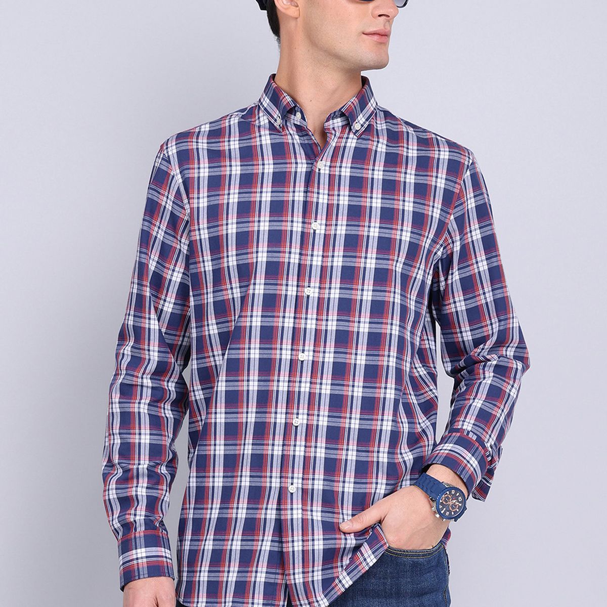 GUY LAROCHE - Camisa Cuadros Manga Larga Guy Laroche GUY LAROCHE
